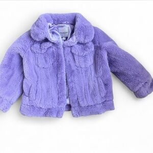 Urban Rebuplic Lavender Faux Fur kids Jacket